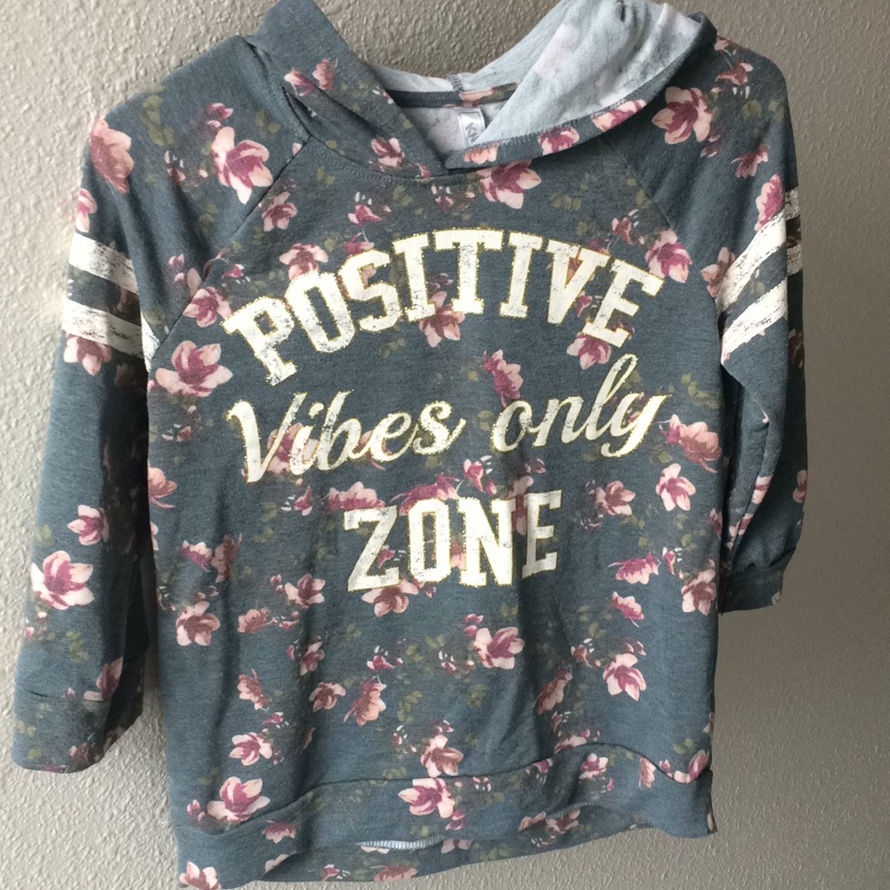 A green hoodie